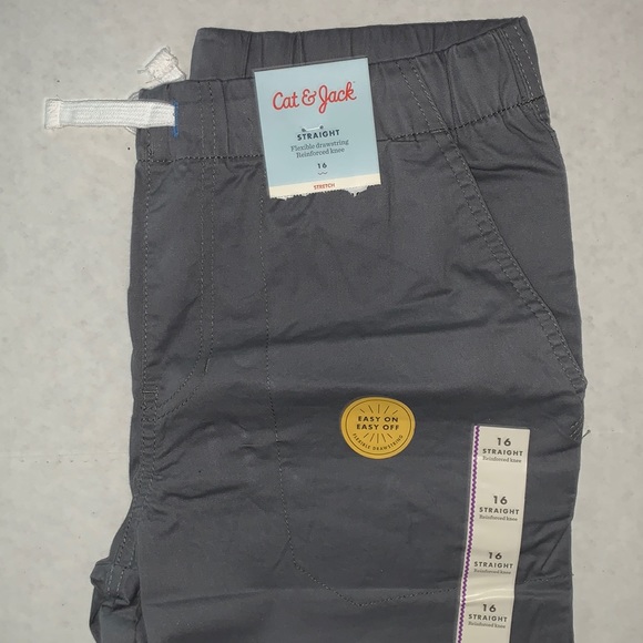 Cat & Jack straight reinforced knee, flexible drawstring, easy on easy off. - Picture 7 of 16